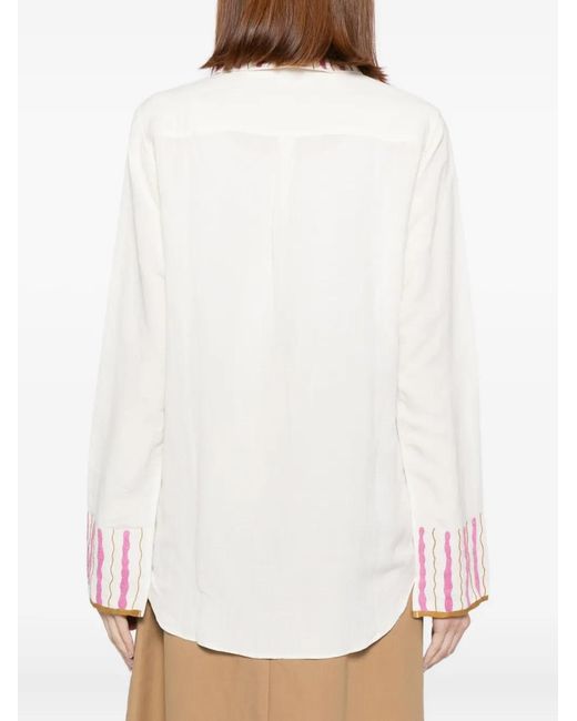 Jupe by Jackie White Gampola Shirt