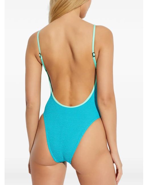 Bondeye Blue Contrast Badeanzug