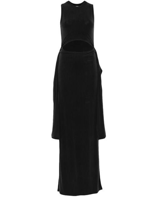 Abito Lungo A Coste di Balmain in Black