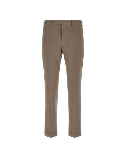 PT Torino Gray Master Tapered Trousers for men
