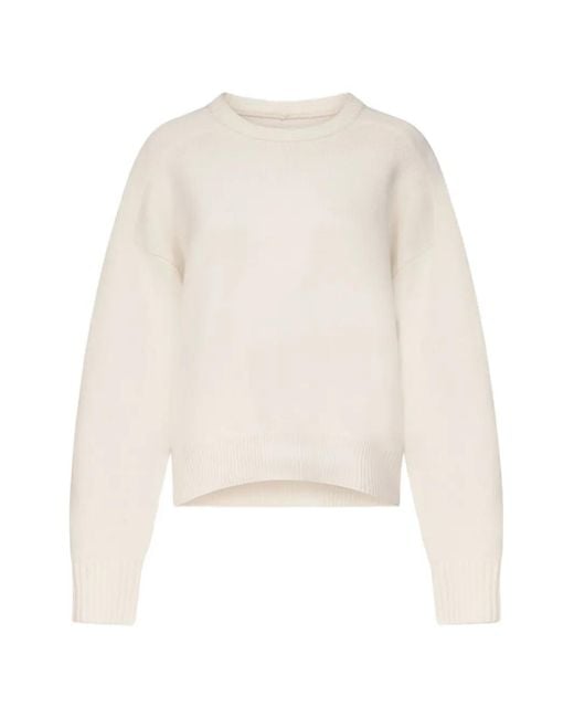 Loulou de Saison White Breha Crew-Neck Sweater