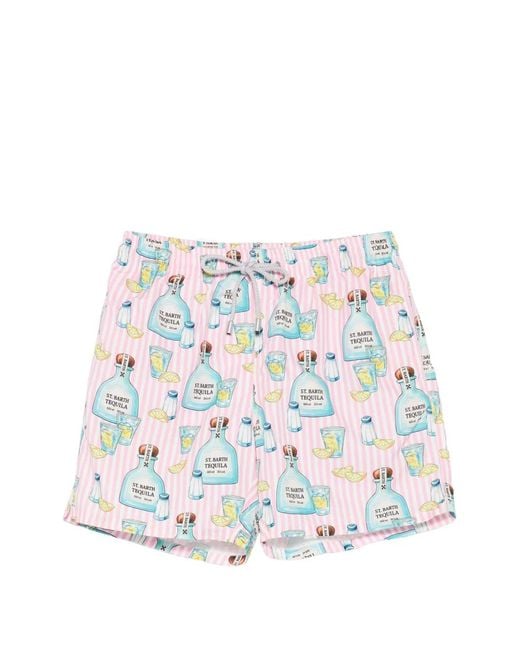 Mc2 Saint Barth White Gustavia Swim Shorts for men