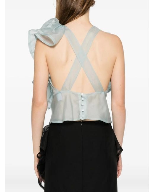 Viktor & Rolf Blue Volant Top