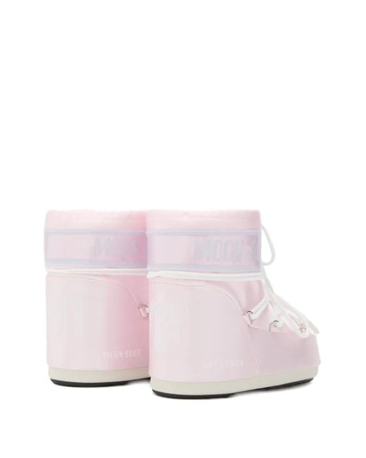 Moon Boot Pink "Icon" Low Pearly Boot