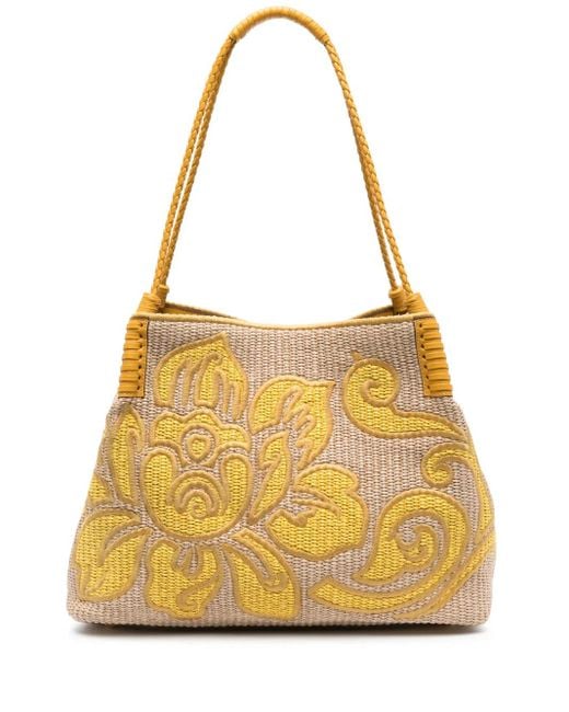 Etro エンブロイダリー ショルダーバッグ Yellow