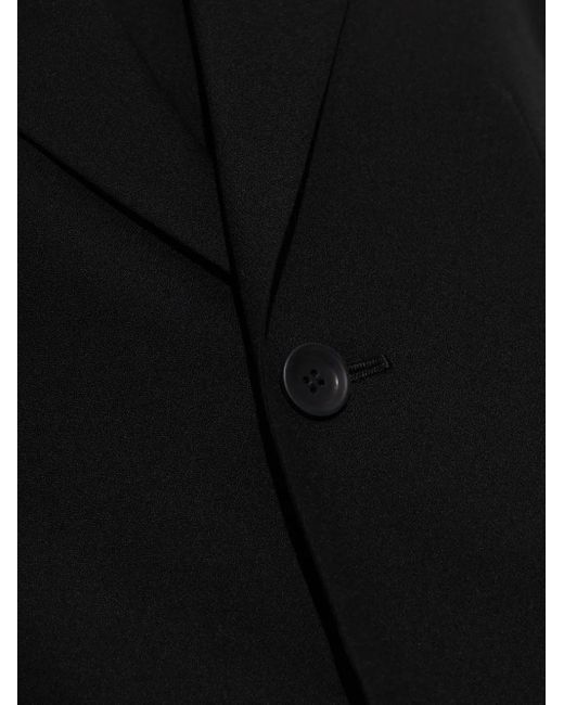 Issey Miyake Black Uni-Form Buttoned Blazer
