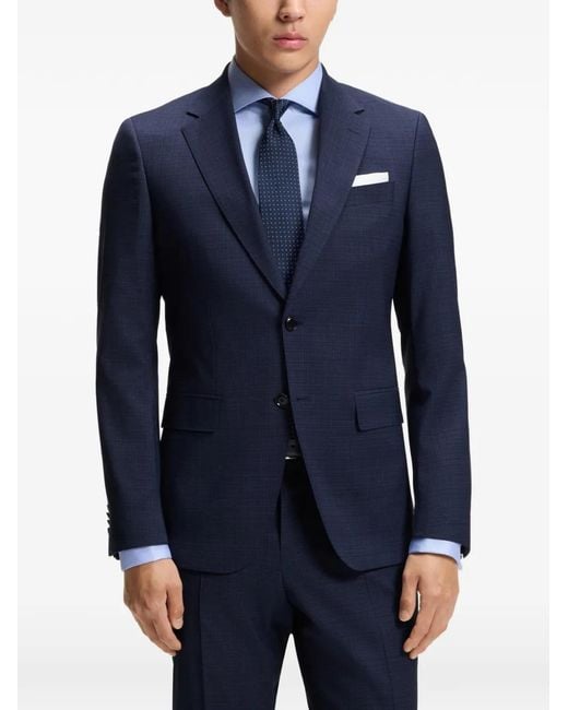 Boss Wollen Pak in het Blue voor heren