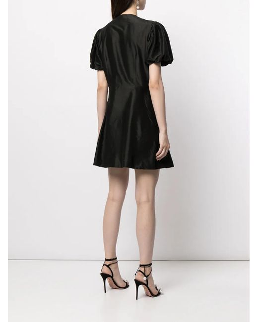 Macgraw Black Sorbet Silk Mini Dress
