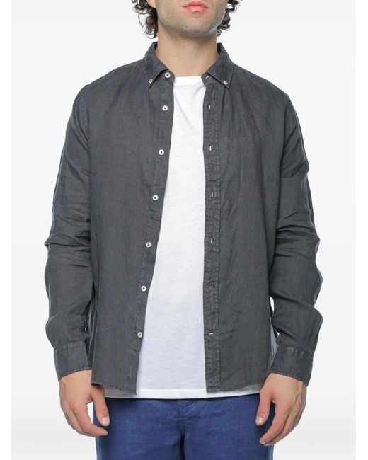 Ecoalf Gray Malibu Button-Down Shirt for men