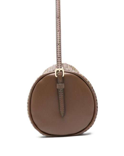 Miu Miu Metallic Schultertasche mit Hahnentrittmuster