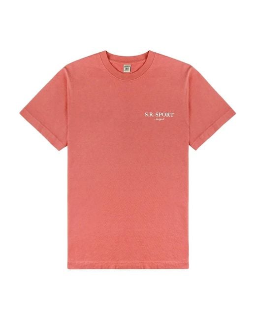 Sporty & Rich Pink Cotton T-Shirt