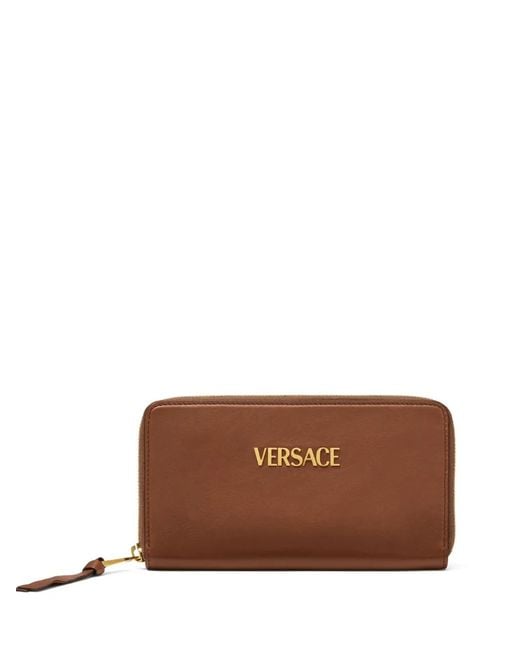 Versace Brown Tag Long Wallet