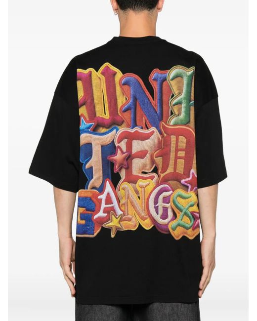 PDF Black Graphic-Print T-Shirt for men