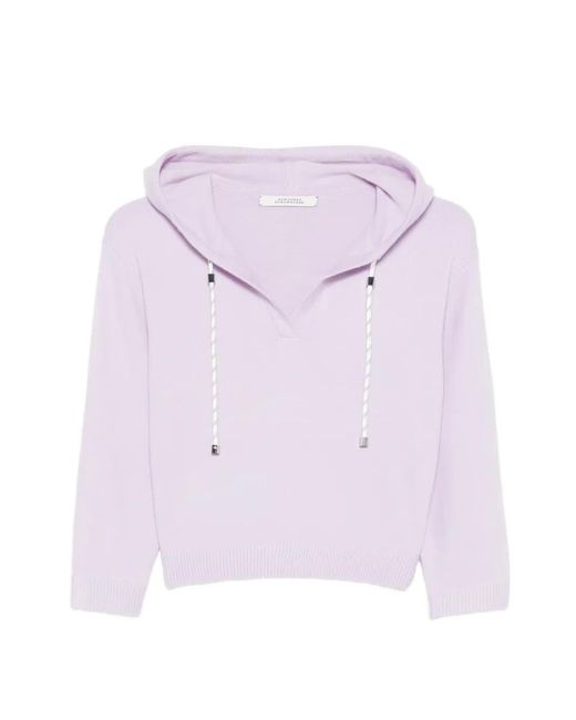 Dorothee Schumacher Pink Modern Statements V-Neck Hoodie