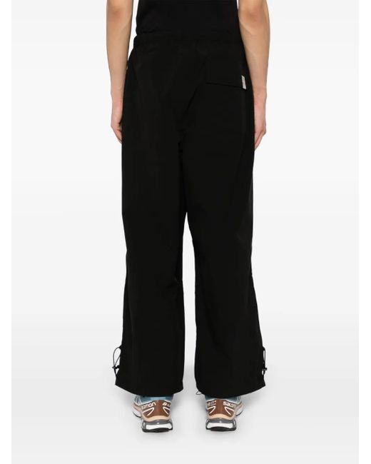FIVE CM Black Drawstring Wide-Leg Trousers for men