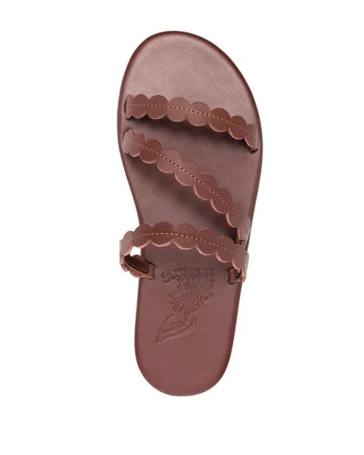 Ancient Greek Sandals Brown Oceanis Strap Sandals