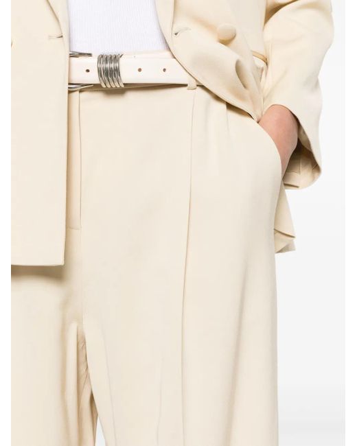 Ba&sh White Gona Straight-Leg Trousers