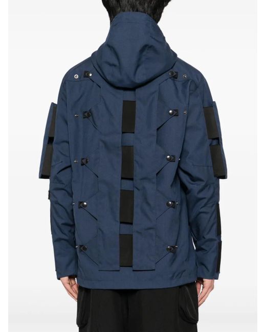 OLLY SHINDER Blue Crocodile Shell Jacket for men