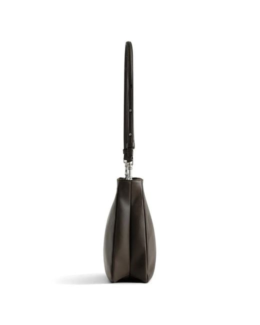 Yu Mei Black Sac Porté Épaule Joan En Cuir