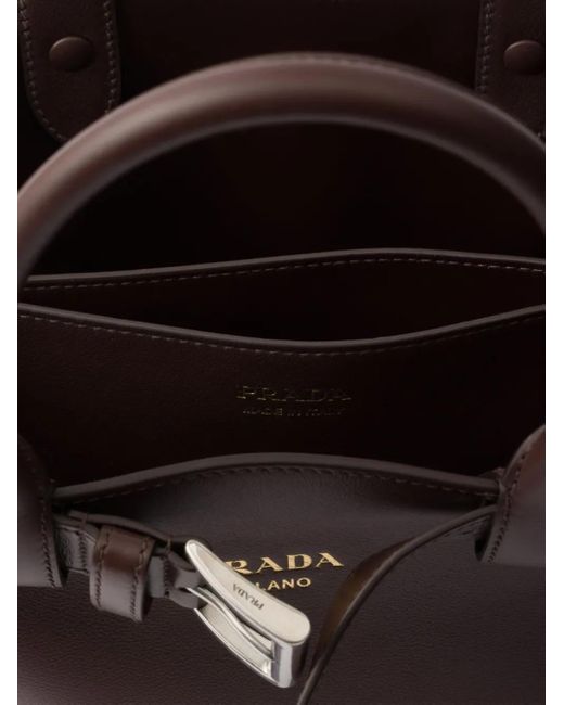 Prada Black Small Buckle Bucket Bag