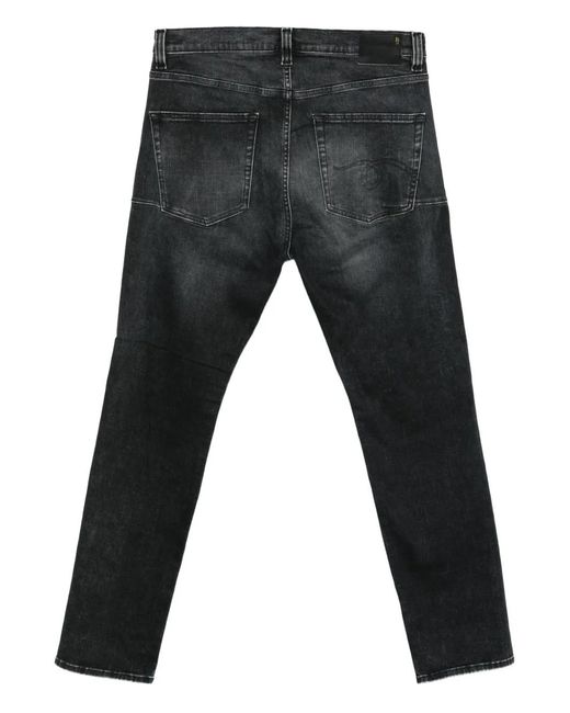 R13 Gray Five-Pockets Jeans