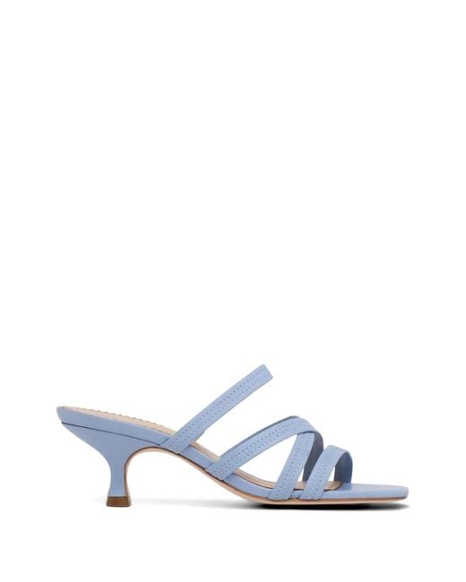 Cinq À Sept White Dana Heeled Sandals