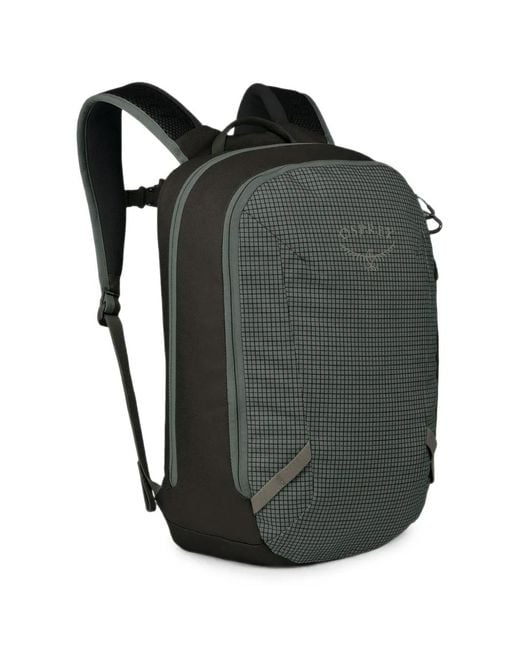 Osprey Gray Transporter Grid-Pattern Backpack