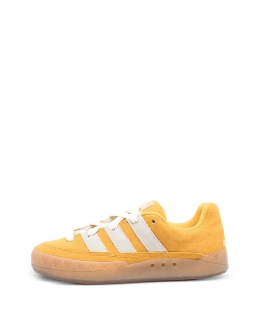 Adidas Orange Adimatic Leather Sneakers for men