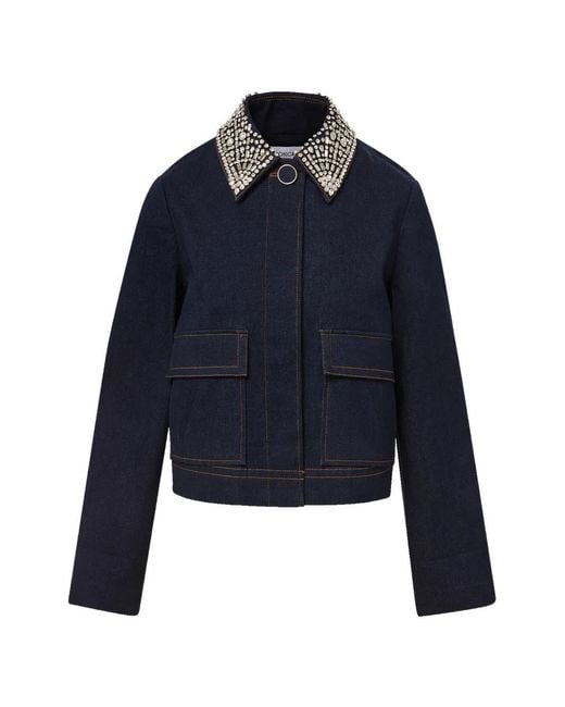 Veronica Beard Blue Barrington Denim Jacket