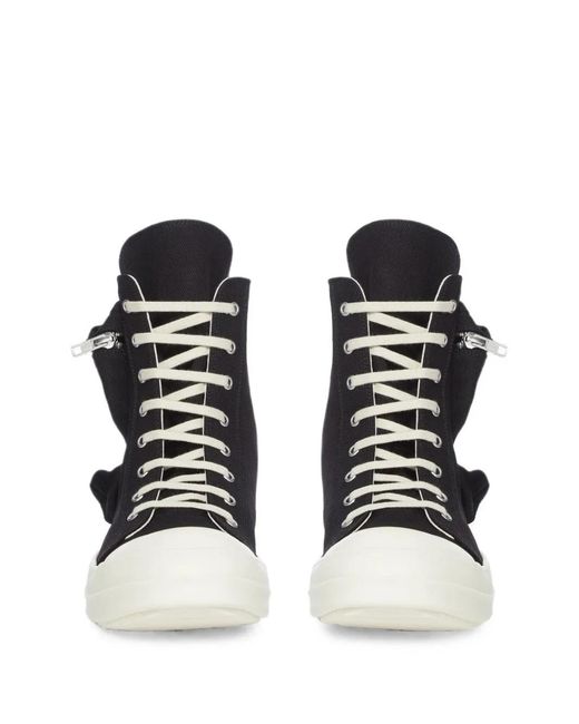 Rick Owens Black Cargo Sneaks for men