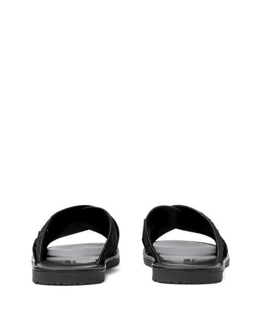 Scarosso Black Ettore Slides for men