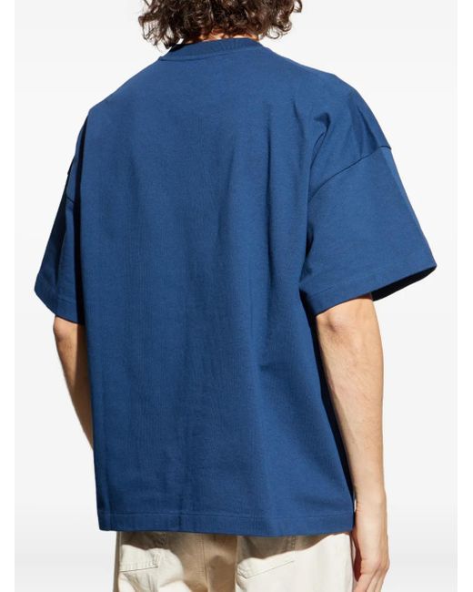 メンズ Jil Sander Logo-print T-shirt Blue