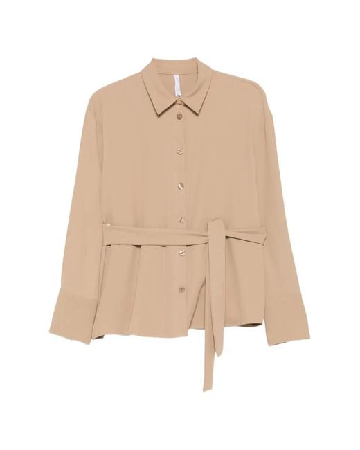 Imperial Natural Belted Button-Down Shirt