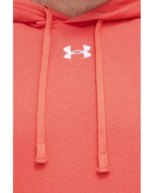 Under Armour Red Raglan-Sleeve Hoodie for men