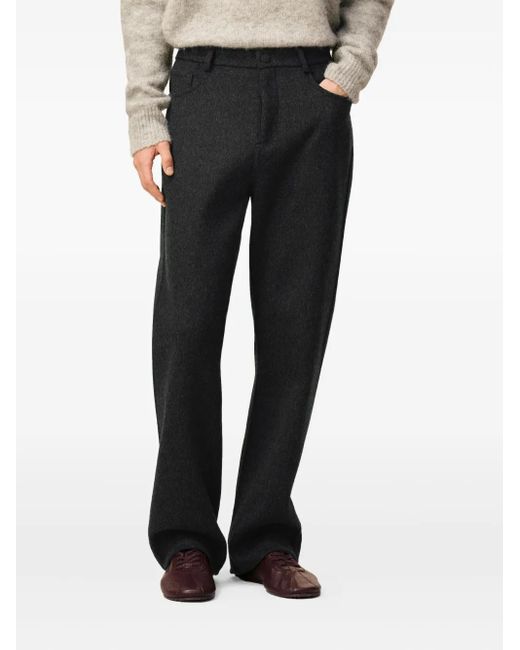 AMI Wollen Broek in het Black voor heren