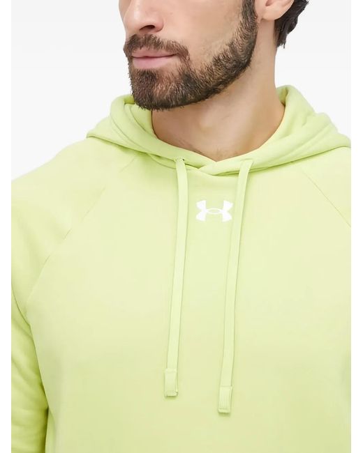 Under Armour Green Logo-Print Hoodie for men