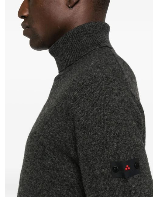 Peuterey Black Roll-Neck Sweater for men