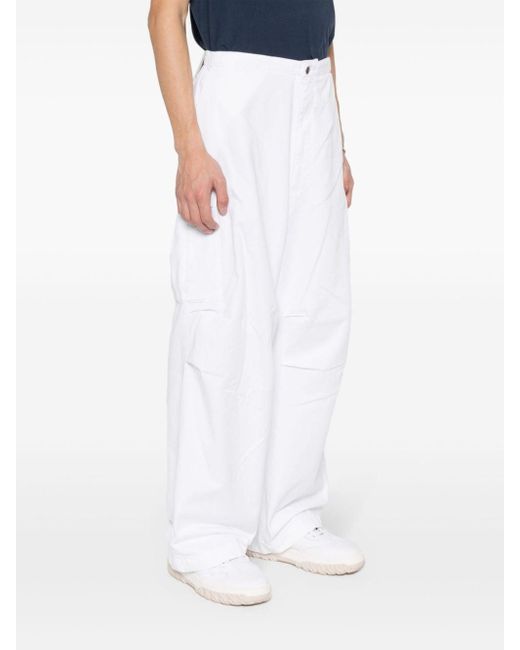 Pantaloni oversize a gamba ampia di Societe Anonyme in White