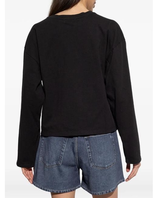 Rag & Bone Black Long-Sleeved T-Shirt