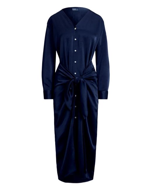 Polo Ralph Lauren ボタン ドレス Blue