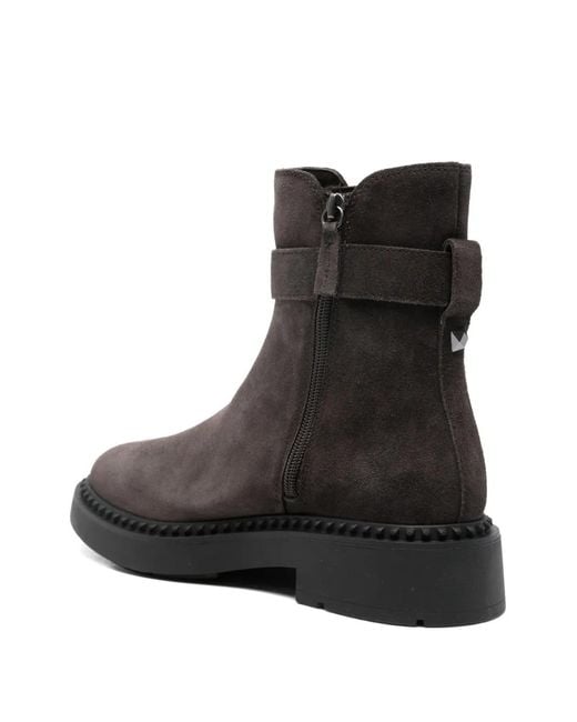 Ash Brown 35Mm Buckle Strap Boots