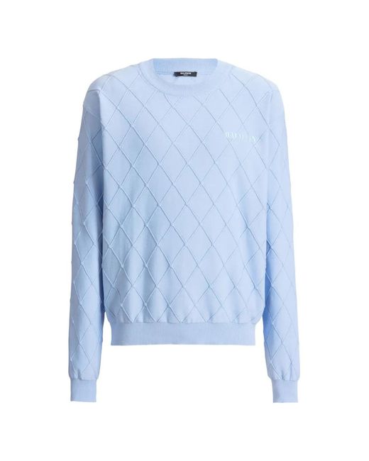 Balmain Vintage Gebreide Trui in het Blue voor heren