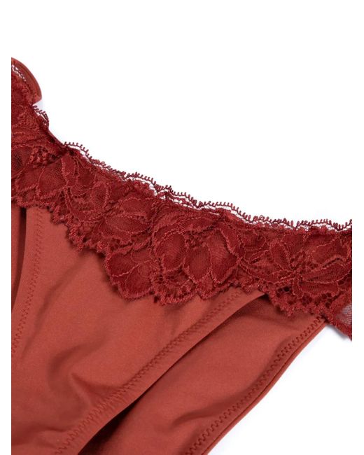 Paramidonna Kourtney レースディテール ビキニ Red