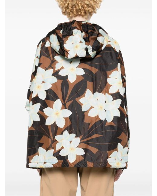 Save The Duck Black Niam Floral-print Jacket