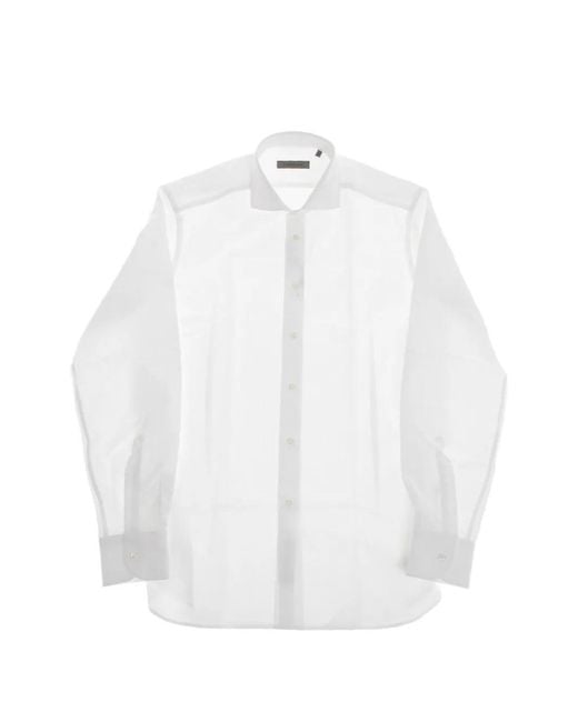 Corneliani White French-Collar Shirt for men