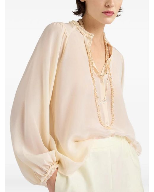 Momoní Natural Huna Silk Crêpe De Chine Blouse