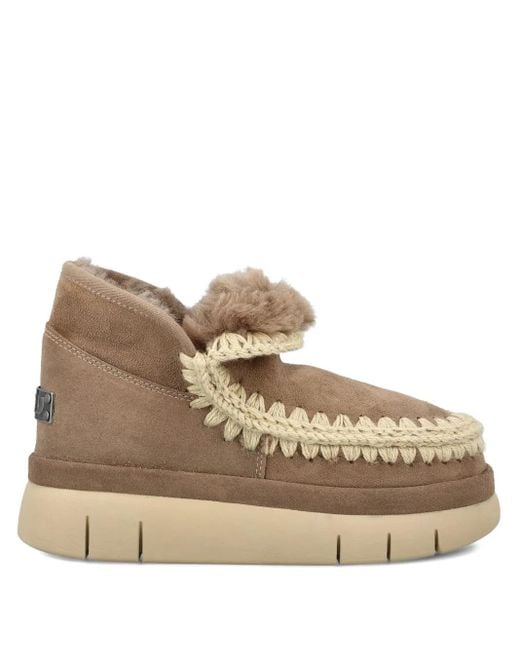 Mou Natural Bounce Suede Ankle Boots