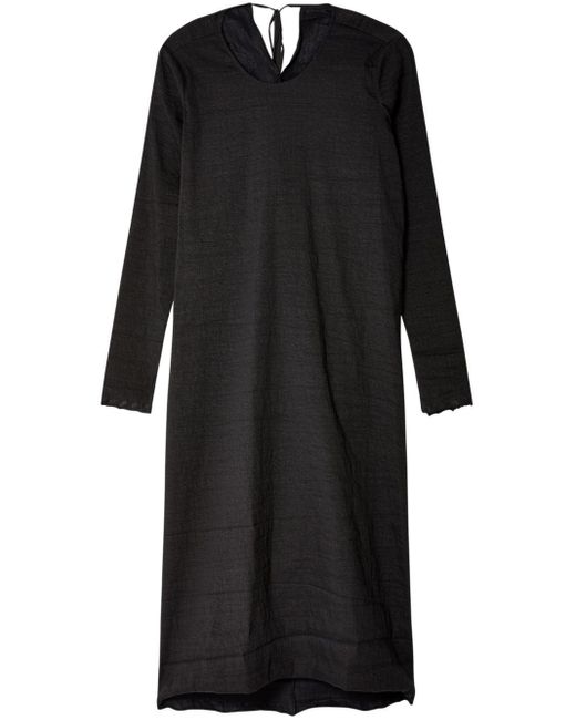 Uma Wang Black Amaze Cut-out Long-sleeve Dress