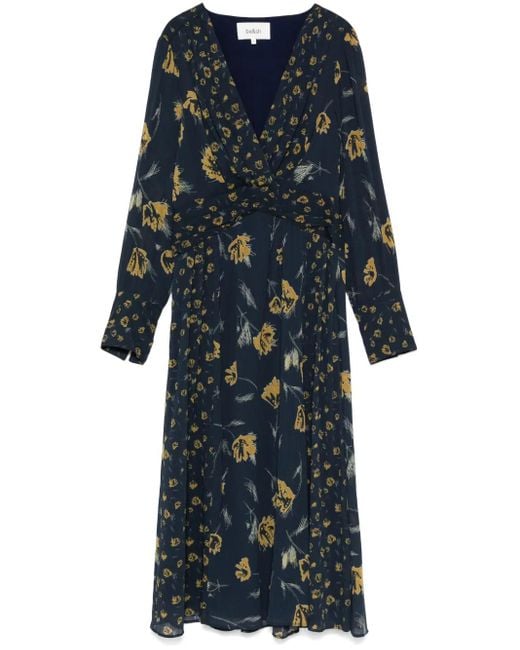 Ba&sh Blue Finaya Midi Dress