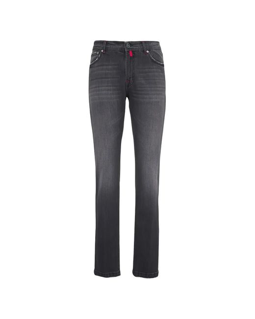 Kiton Blue Logo Jeans for men